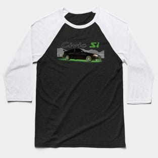 Fast Family EG Coupe Neon Street Racer Night Baseball T-Shirt